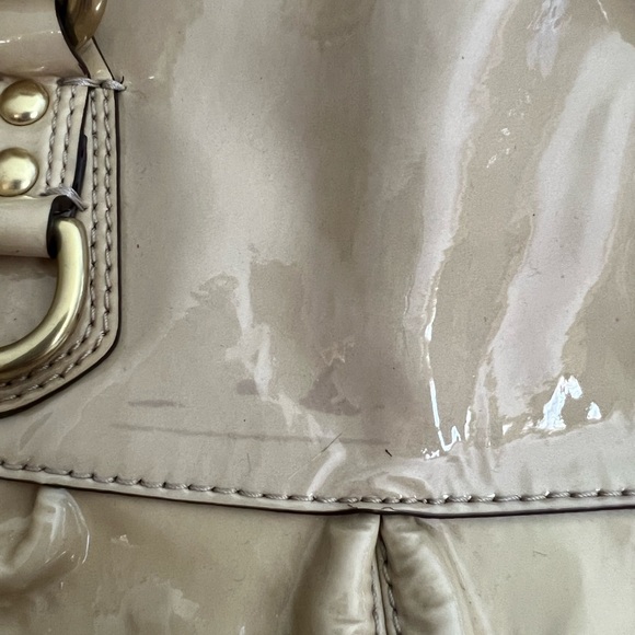 COACH 1941 Handbag Bone Embossed Liquid Gloss Patent Leather - Picture 11 of 16